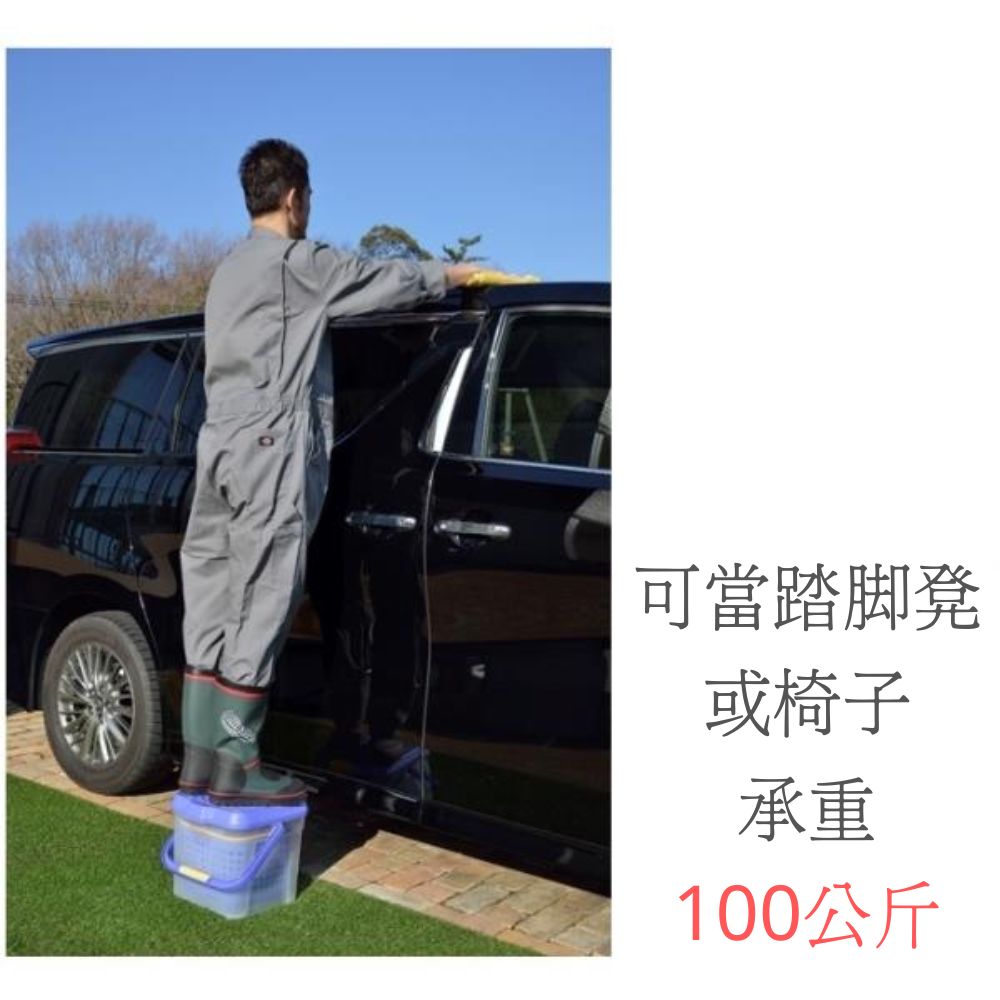 多用途踏台水桶、洗車水桶 | 17L | 日本製 | INOMATA | T32-I-3216CBL